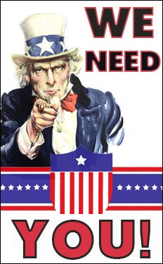 We need you!