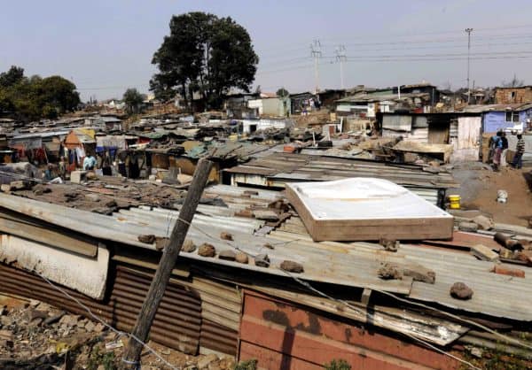 Slum in Johannesburg, South Africa