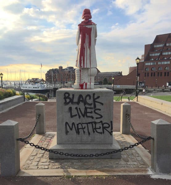 Christopher Columbus statue in Boston