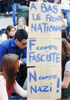 anti-Le Pen Sign 2007