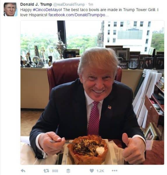 Donald Trump I Love Hispanics Tweet