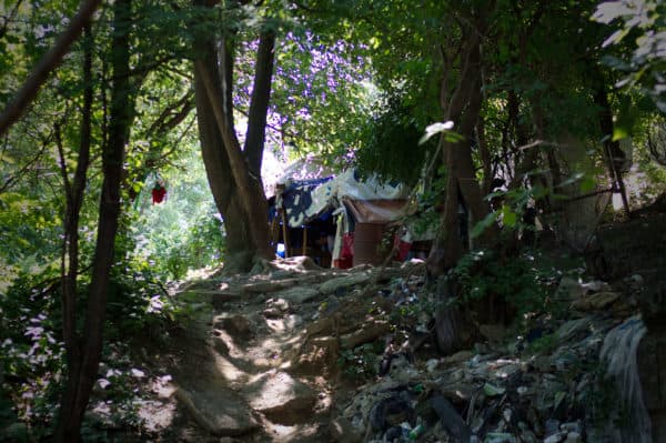 Open Air Heroin Camp in Philadelphia