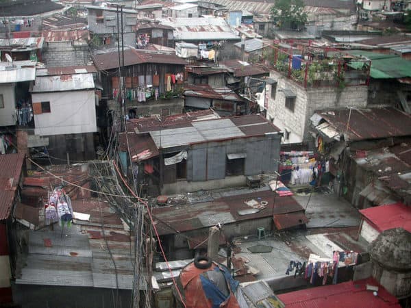 A shanty town in Manila