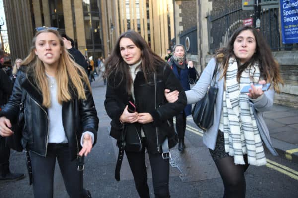 Bystanders at London Bridge