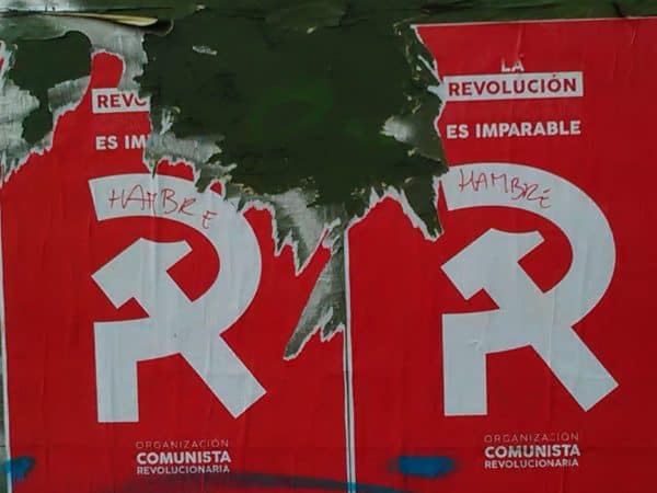 Communist Poster with Hambre Written On It