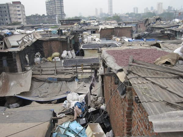 Dharavi slum in Mubai, India