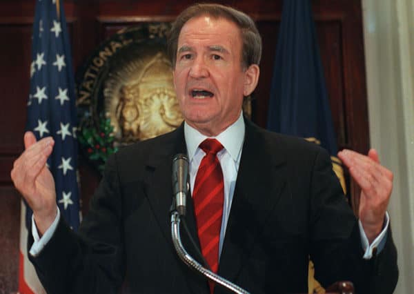 Reform Party Presidential candidate Pat Buchanan
