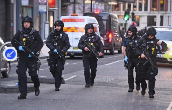 Police at London Bridge