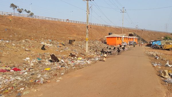 Slum in Goa, India