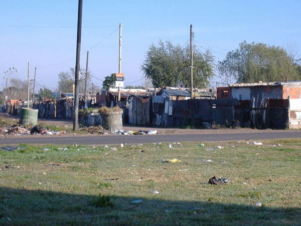 Villa Miseria en Rosario, Argentina.