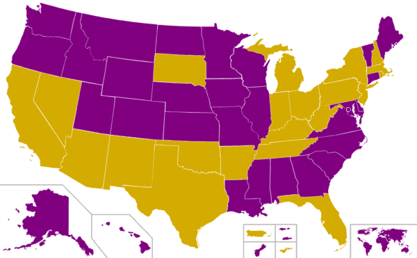 2008 Democratic Presidential primaries map