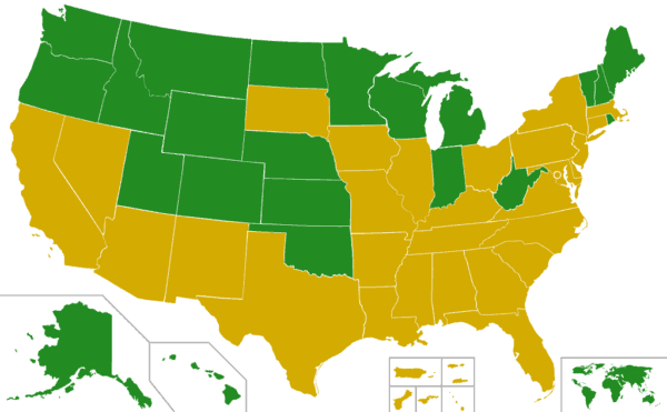 2016 Democratic presidential primary election map