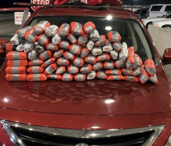 Agents seized meth, cocaine, heroin and fentanyl from within a smuggling vehicle