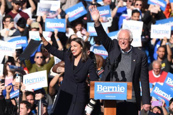 Bernie Sanders and Alexandria Ocasio-Cortez