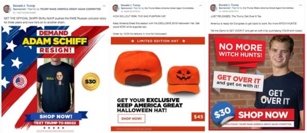 Donald Trump 2020 Merch Facebook Ads