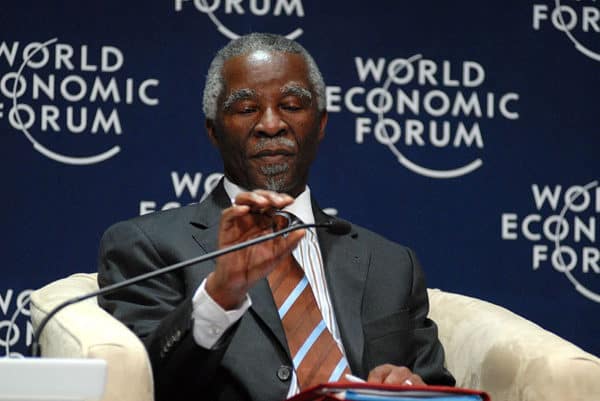 South African President Thabo Mbeki