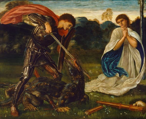 The Fight: St. George Kills the Dragon by Edward Burne-Jones