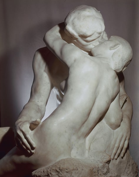 Auguste Rodin's "The Kiss."
