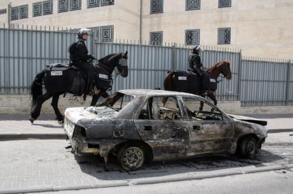 Torched Car in Israel
