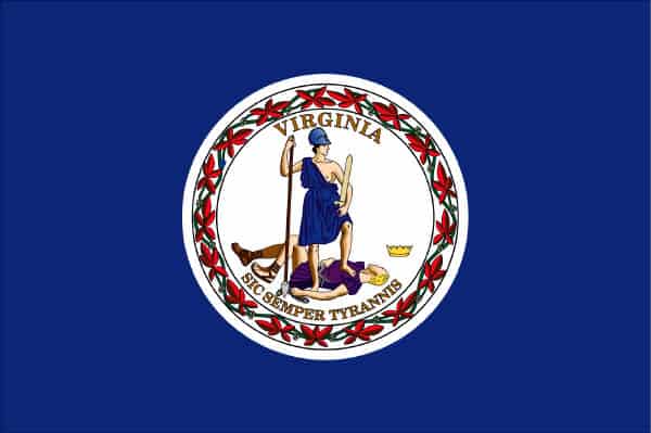 Virginia State Flag Sic Semper Tyrannis