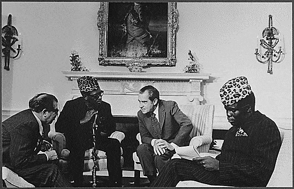 Mobutu Sese and Richard Nixon