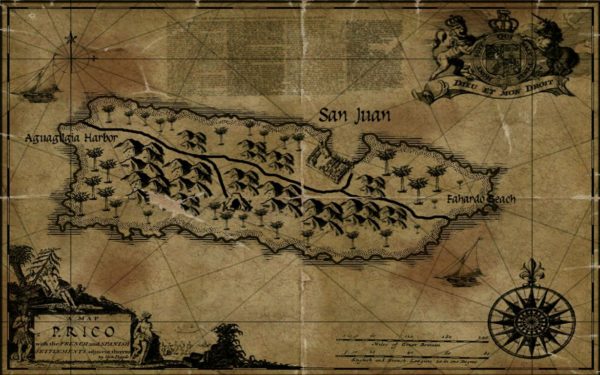 Old Map of Puerto Rico