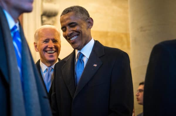 Biden and Obama