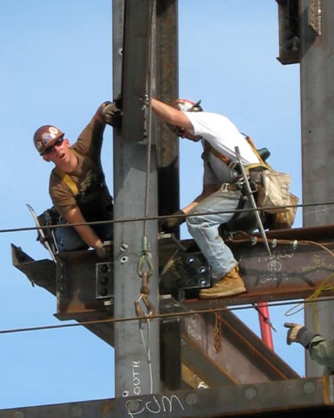 White Construction Workers