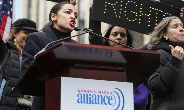 Alexandria Ocasio-Cortez at the Women's March