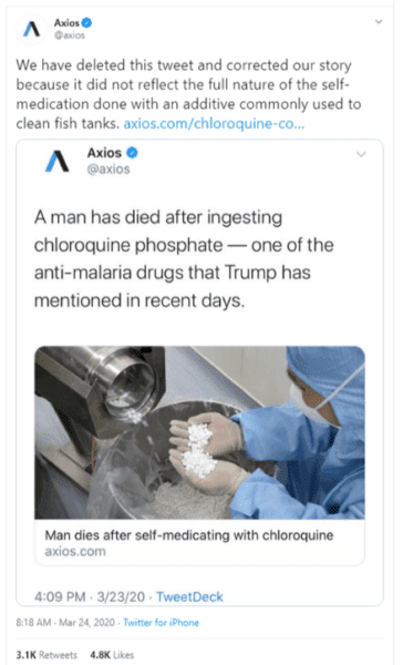 AxiosDeletesFakeNews