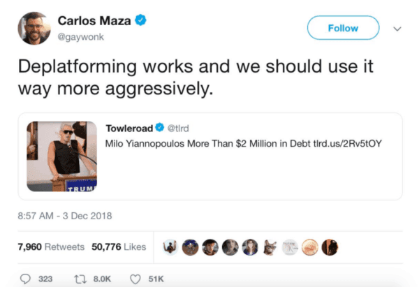 Carlos Maza Deplatforming Works