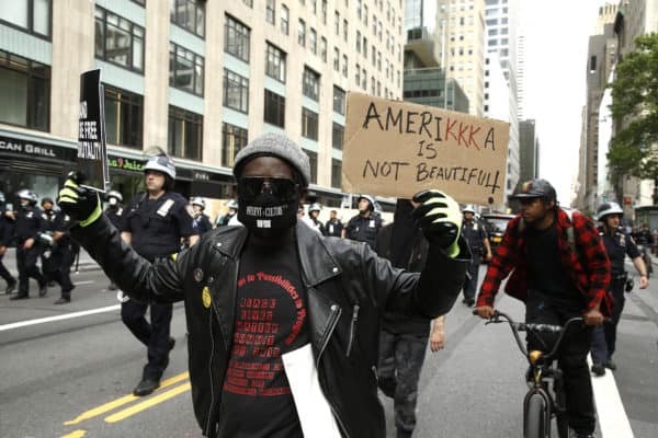 Protesters Rally In New York City Against The Police Killing Of A Minneapolis Minnesota Man George Floyd