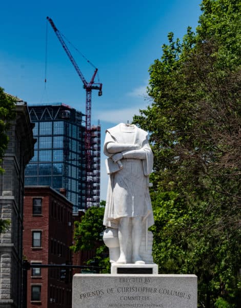 Christopher Columbus statue beheaded in Boston