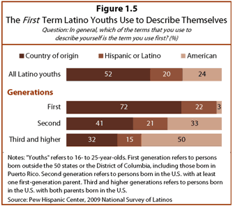 First Term Latinos Use to Describe Themselves