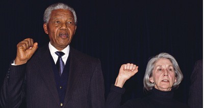 Nelson Mandela and Nadine Gordimer Sing Anthem