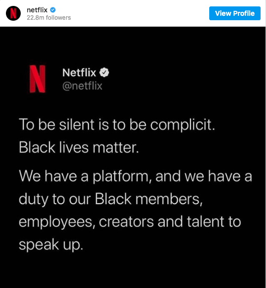 Netflix BLM