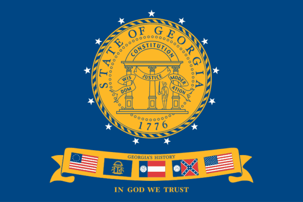 Post-Confederate Georgia Flag