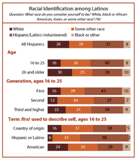 Racial Identification Among Latinos