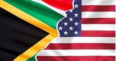 South Africa and American Flag