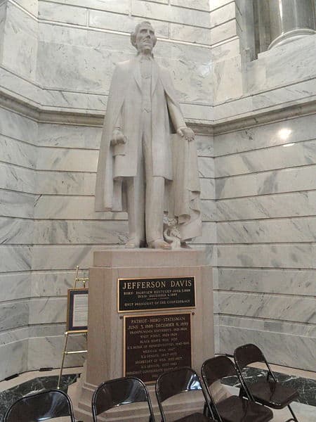 Statue of Jefferson Davis in Frankfort, KY