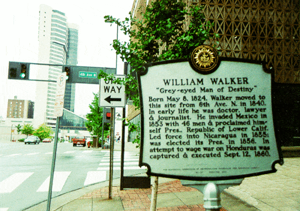 William Walker Plaque