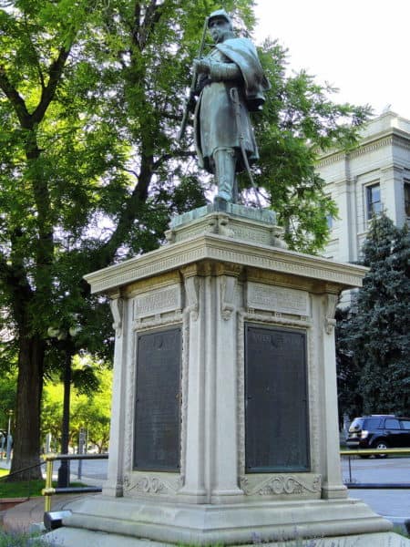 Civil War Monument in Denver, CO