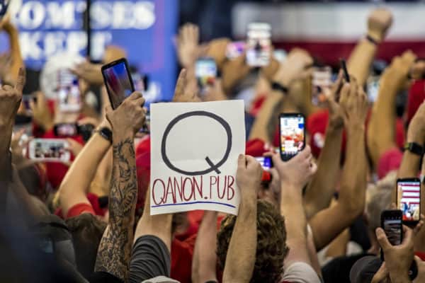 QAnon at Ohio Trump Rally