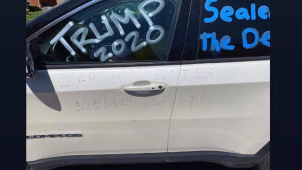 Trump 2020 Blue Lives Splatter