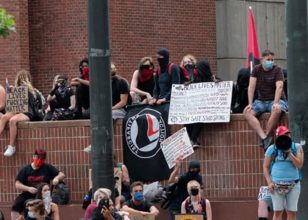 Antifa at BLM Rally in Boston