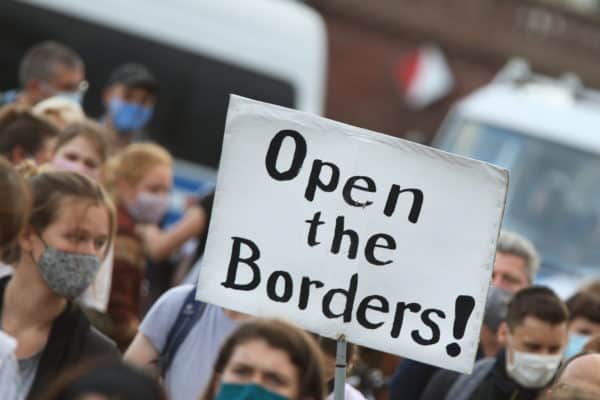 Open the Borders! in Berlin