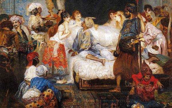 Scene from the Harem, by Fernand Cormon, 1877.