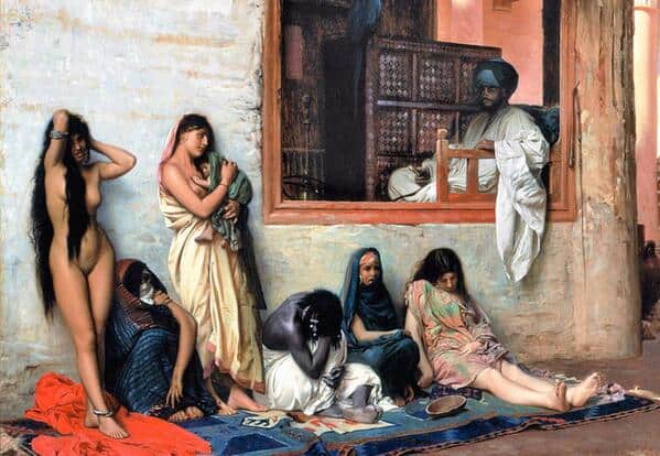 Slave Market, by Jean-Leon Gerome, 1871.