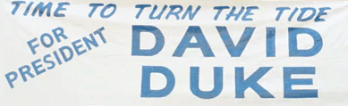David Duke 1988 Presidential Campaign Bumper Sticker