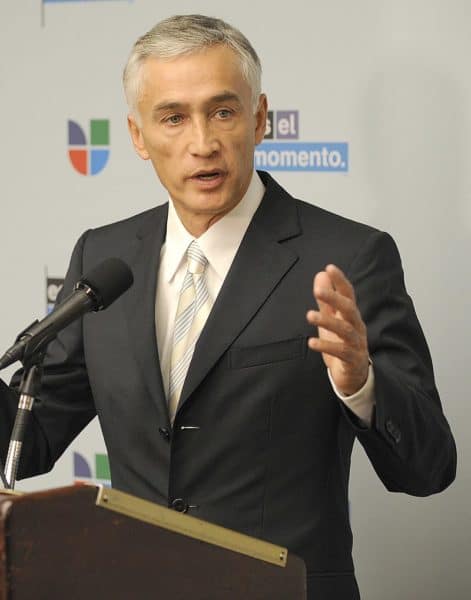 Jorge Ramos, a white Mexican who has made a career as an anti-white Hispanic
